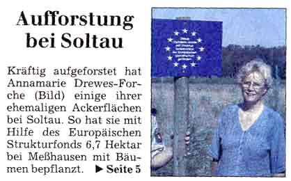 Pressemeldung Aufforstung